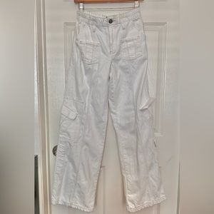 BDG White Cargo Pants Y2K SIZE 26